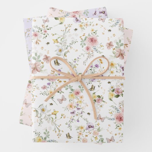 春ワイルドフラワーメドウフェアユタレフローラガーデン ラッピングペーパーシート (インサイチュ)