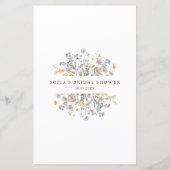 春ワイルドフラワーメドウブライダルシャワービンゴ (裏面)