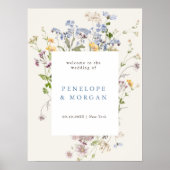 春ワイルドフラワーメドウ庭園の結婚式へようこそ ポスター (正面)