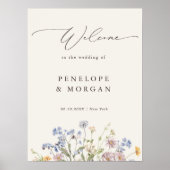 春ワイルドフラワーメドウ庭園の結婚式へようこそ ポスター (正面)