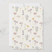 春ワイルドフラワーメドウ庭園の結婚式 招待状 (裏面)