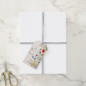 春ワイルドフラワーメドウ結婚ズ ギフトタグ (より糸付き)