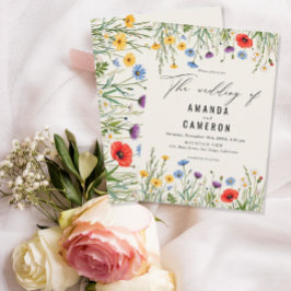 春ワイルドフラワーメドウ結婚ズ 招待状