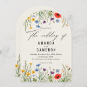春ワイルドフラワーメドウ結婚ズ 招待状 (正面/裏面)