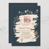 春ワイルドフラワーメドウ18誕生日 招待状 (正面/裏面)