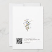 春ワイルドフラワーメドーガーデンQRコー結婚ド 招待状 (裏面)