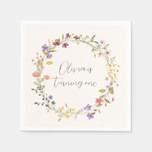 春ワイルドフラワーリース1st誕生日パーティー