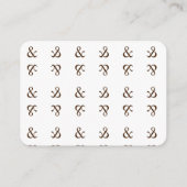 春ワイルドフラワーレター背景結婚式RSVP エンクロージャーカード (裏面)