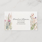 春ワイルドフラワー両面 名刺 (裏面)