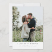 春ワイルドフラワー日付の保存結婚式招待状 招待状 (裏面)