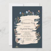 春ワイルドフラワー牧草地、ガラスの引退 招待状 (正面)