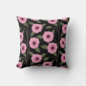 春ワイルドフラワー牧草花ガーデン緑 クッション (正面)