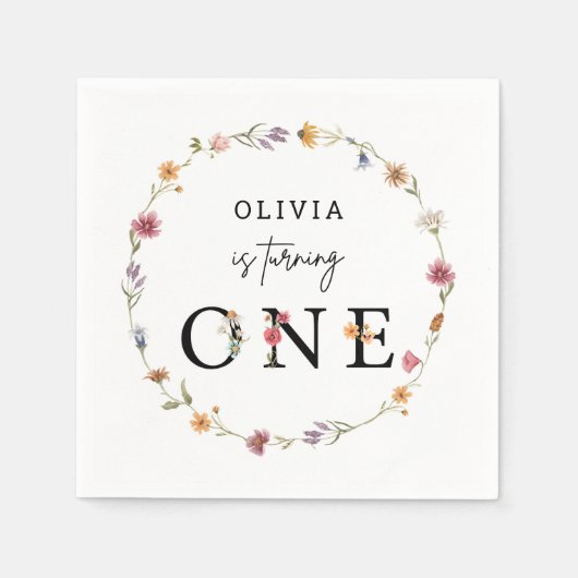 春ワイルドフラワー生誕会 スタンダードカクテルナプキン (正面)