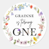 春ワイルドフラワー生誕会 ラウンドシール (正面)