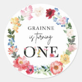 春ワイルドフラワー生誕会 ラウンドシール (正面)