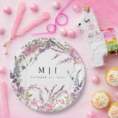 春ワイルドフラワー結婚フローラ紙プレート ペーパープレート (パーティー)