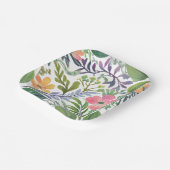 春ワイルドフラワー花模様 | フラワーフィールド ペーパープレート (傾斜あり)