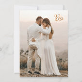 春ワイルドフラワー蝶の写真保存する日付 セーブザデート (裏面)