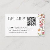 春ワイルドフラワーQRコー結婚ドの詳細 エンクロージャーカード (正面)