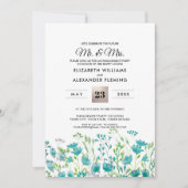 春ワイルドメドウ |フォト婚約パーティ招待状 招待状 (正面)