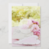 春ヴィンテージフラワーラブレッター編集可能結婚ズ 招待状 (裏面)