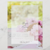 春ヴィンテージフラワーラブレッ結婚ターのメニュー メニュー (裏面)