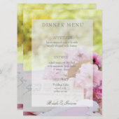 春ヴィンテージフラワーラブレッ結婚ターのメニュー メニュー (正面/裏面)