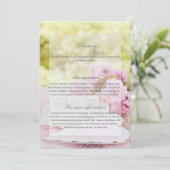 春ヴィンテージフラワーラブレッ結婚ターの方向 招待状 (スタンド正面)