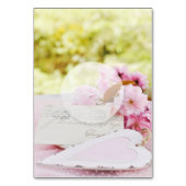 春ヴィンテージ花結婚愛のテーブル番号 テーブルナンバー (裏面)