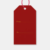 春中国のタイガー年2022ギフトラベル ギフトタグ (裏面)