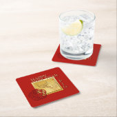 春中国のピグイヤー2019パーティー紙コースター スクエアペーパーコースター (インサイチュ)