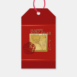春中国のピグニューイヤー2019ギフトラベル ギフトタグ