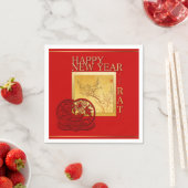 春中国のラットイヤー2020パーティー紙ナプキン スタンダードカクテルナプキン (インサイチュ)