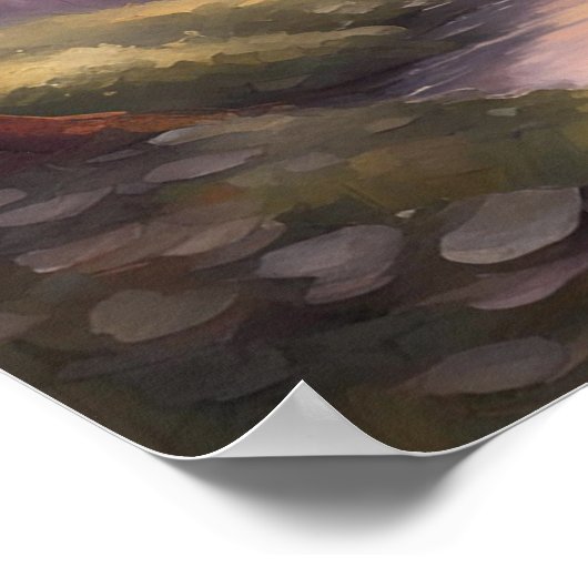 春交響曲モダントレンディー絵画のポスター ポスター (角)