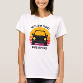 春休みのロードトリップ 日没 カスタム 女性用 Tシャツ (正面)
