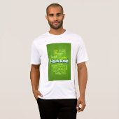 春休みのワードクラウド タイポグラフィ 学校の休暇 Tシャツ (正面フル)