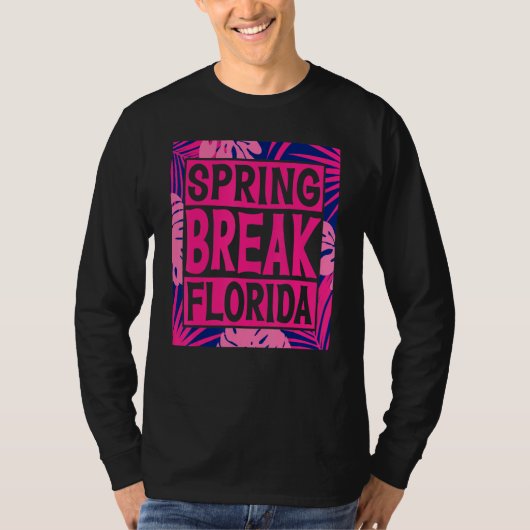 春休みの高校卒業生の学校の旅行の花 Tシャツ (正面)