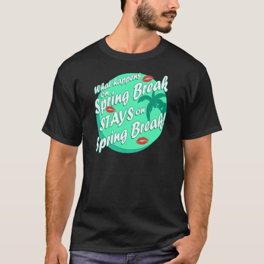 春休みはどうなるか Tシャツ (正面)