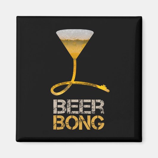 春休みや花嫁の友達のパーティーでのビアボン マグネット (正面)