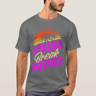 春休みスクワッドバケーション友達春休み Tシャツ