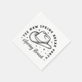 春休みパーティーカウボーイハット美学 スタンダードカクテルナプキン (角)