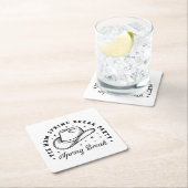 春休みパーティーカウボーイハット スクエアペーパーコースター (インサイチュ)