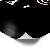 春休みパーティーディスコ女性のカーボーイ西ブラック ポスター (コーナー)