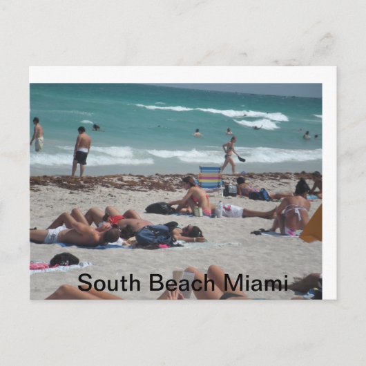 春休みビーチ外出 ポストカード (正面)