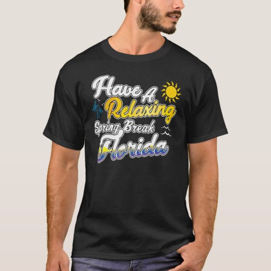 春休みフロリダ休暇トリップモード Tシャツ (正面)