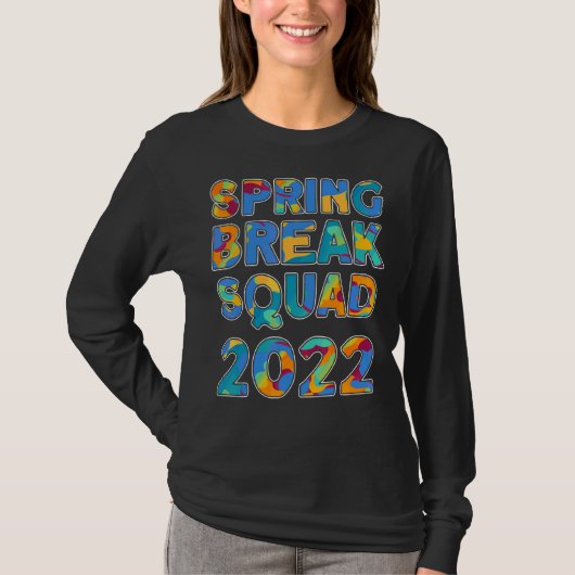 春休み分隊2022マッチンググループ絞り染め Tシャツ (正面)