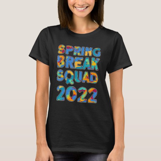 春休み分隊2022マッチンググループ絞り染め Tシャツ (正面)