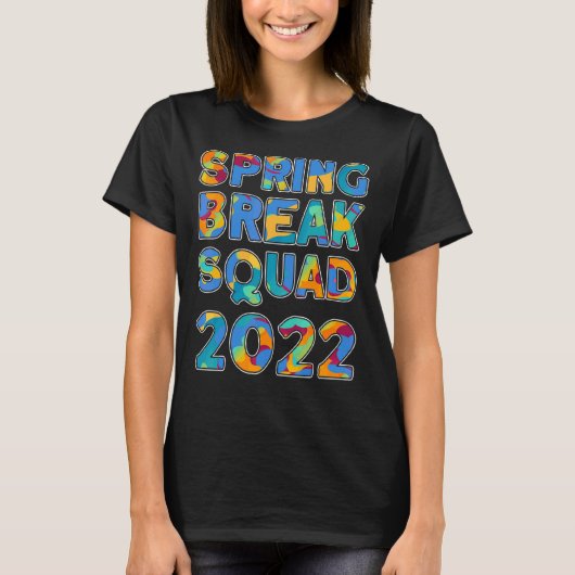 春休み分隊2022マッチンググループ絞り染め Tシャツ (正面)