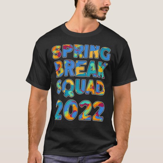春休み分隊2022マッチンググループ絞り染め Tシャツ (正面)