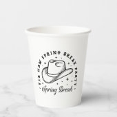 春休み女の子パーティーカウボーイハット美学 紙コップ (正面)